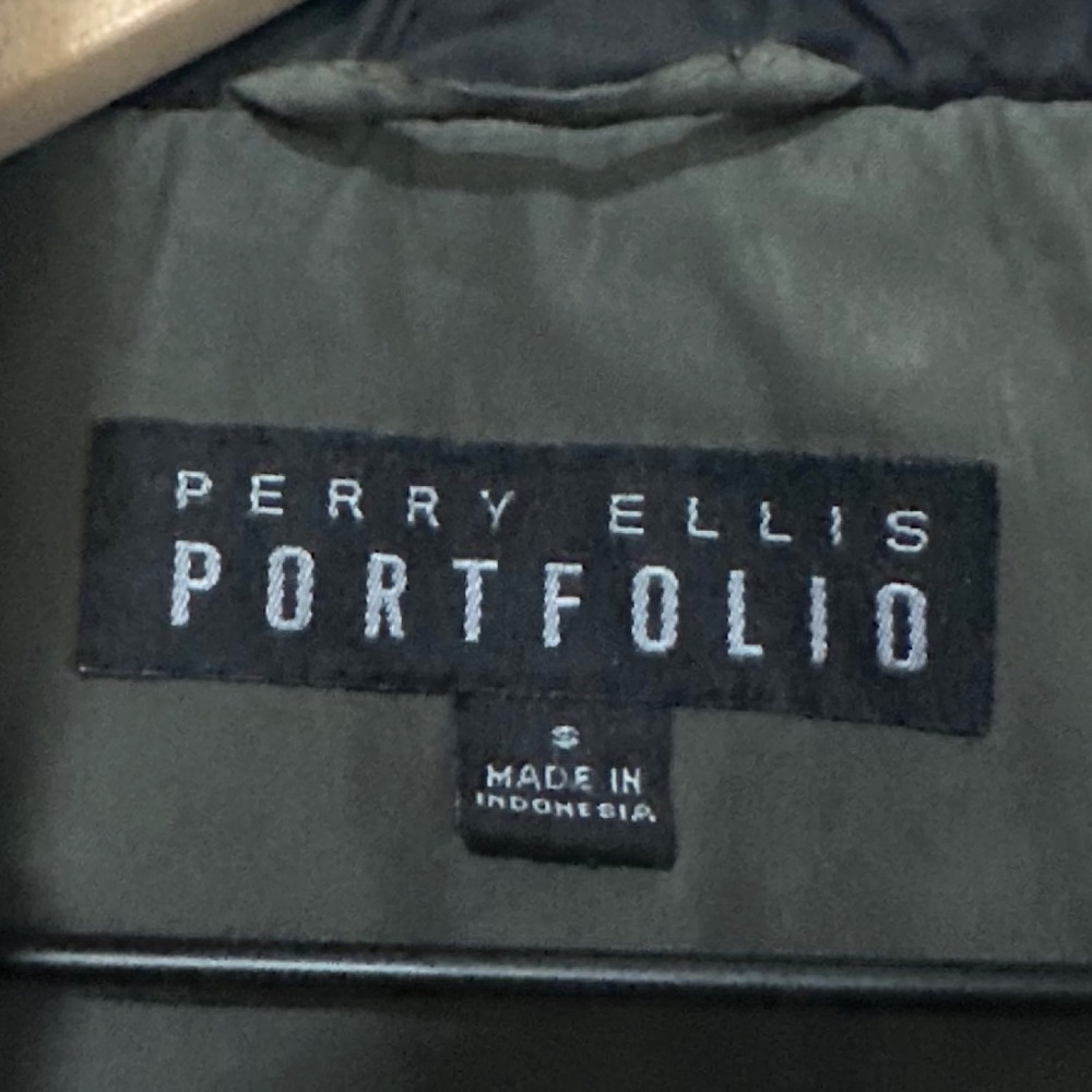 PERRY‎ ELLIS | Men's Portfolio Olive Green Winter Parka Puffer Jacket, Size S - Picture 6 of 9
